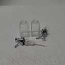 Molimoli (Upgraded Pump) Coffee Syrup Dispenser for Coffee Bar, Coffee Pump Dispenser, Glass Syrup Bottle w. Pump, 11.8 oz 350 ml, Set of 2, Silver