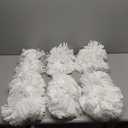 2 Pack pom poms Cheerleading with Baton Handle Plastic Cheer Poms Cheerleading Pompoms for Sports Party Dance Team Accessories Cheering Squad Spirit (A-White)