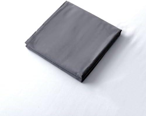 Microfiber Queen Bedding Flat Sheet, Ultra Soft and Wrinkle, Fade, Stain Resistant Top Sheet (Dark Grey, Twin)