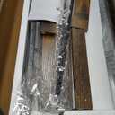 Huuger 5 Tier Bookshelf, Display Bookshelf with 10 Open Shelves and Raised Baffle, 47.2 Inch Straight Wide Bookcase with Metal Frame and Wooden Board, Adjustable Feet, Rustic Brown