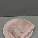 96 Pcs Pink Paper Plates and Napkins Party Supplies Serve 24 Guests Include Scalloped Mothers Day Plates 9.5", Dessert Plate 7.5", Napkins Plastic Forks for Baby Bridal Shower Wedding Birthday