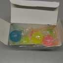 Neec 10 pcs Sticky Balls Fidget Toys, Sensory Squishy Ceiling Wall Lumi Balls Glow in The Dark, Bulk Sticky Glow Ball for Kids and Adults