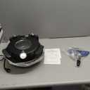 Electric Pizza Oven Indoor with Glazed Ceramic Stone, 12-Inch Portable Countertop Pizza Maker with Adjustable Timer, 1200W Heat up to 800F Pizza Maker with Viewing Window for Home DIY Pizza (Black)