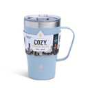 Manna™ Cozy™ Stainless Steel Coffee Mug - Blue Splatter