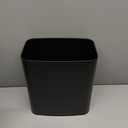 Cesun 3.4 Gallon Bathroom Trash Can, Small Office Garbage Can, Slim Metal Waste Basket for Bedroom, Dorm, Toilet, Near Desk, Under Sink, RV (Black)