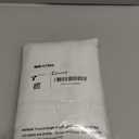 Chyhomenyc 2 Panels White Kitchen Curtains 36 Inch Length Tier Curtain, Faux Linen Textured Small Cafe Curtain, Light Filtering Short Window Curtains for Bathroom Basement, 30x36 inch, 2pcs