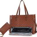 Lunch Tote Bag for Women, 15.6 In Laptop Bag with Insulated Lunch Compartment, lunch bag women, Work Bag, With Purse