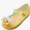 Girls Jelly Flats Shoes Queen Princess Birthday Sandals Toddler Glitter Dress Sandals Party Cosplay Costumes Flats Size 31