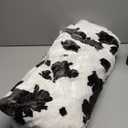 Heated Blanket Throw Electric Blanket  Fast Heating Blanket with 10 Heat Settings & 10 Hours Auto Off, Cow Print Blanket Cozy Soft Fleece Sherpa, Washable, Warm Gifts for Grandma (Throw 50" x 60", 12 - Black White Cow)