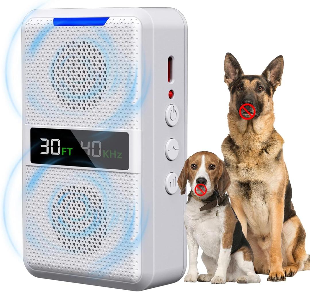 Ultrasonic Dog Bark Deterrent Devices/Adjustable Frequency & Range/Indoor & Outdoor Use