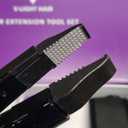 V Light Hair Extension Kit with UV Technology, 6X 20g Adhesive Glue, 4X 30ml Remover Solution, Professional Tools for Seamless Extensions and Quick Application