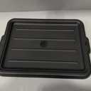 Restaurantware-LID ONLY: RW Clean 23.2 Inch x 16.9 Inch Bus Tub Lid, 1 Snap-On Lid For Bus Box - With Handles, Black Plastic Restaurant Tub Lid, Bus Tub Sold Separately, 1 count