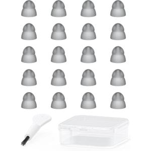 Hearing Aid Domes - Double Layer Closed Type Power Dome for Resound SureFit RIC and Open Fit BTE Hearing Amplifier Ear Tips Accessories with Carry Case (Small 20pcs Pack)