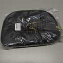 Initial Travel Toiletry Bag, Personalized Cosmetic Bags Birthday Gifts for Women, Makeup Bag Organizer with Handle, Travel Bag for Toiletries with Brush Holder (S, Black)