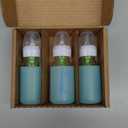 Dr. Brown's Anti-Colic Options+ Narrow Glass Baby Bottles 4 oz/120 mL, with Level 1 Slow Flow Nipple, 3 Pack 0m+ with Mint 100% Silicone Sleeves, BPA-Free