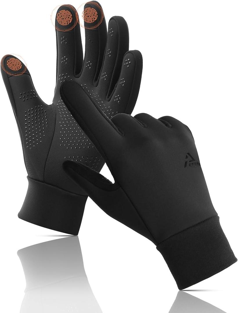 Winter Gloves Women Men Cold Weather Touch Screen 3-Layers Liner Glove for Running, Cycling, Biking, Hiking, Driving