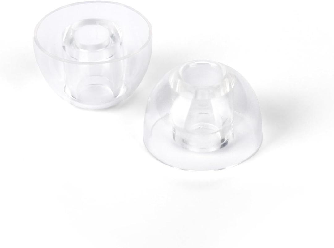 TWISTURA Stars Crystal-Clear Liquid Silicone Ear Tips 3 Pairs, High Soft&Elasticity Earbuds Tips, S/M/L 3 Pairs Replacement Ear Plugs, Fit Most in-Ear Earbuds with 4.2mm Nozzles for IEM