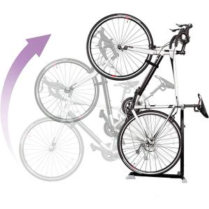 Bike Nook Bike Stand & Vertical Storage Rack - The Original Vertical Bicycle Floor Stand for Garage Storage, Indoor and Outdoor - Perfect Bike Accessories for Small Spaces with No Drilling