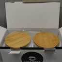 Set of 6 Glass Flour and Sugar jars with 132 Kitchen Pantry Labels - Thicken Large Glass Storage containers with Airtight Bamboo Lid - Rice Canisters for Salt Coffee(100OZ/54OZ/27OZ)