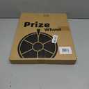 12 Inch 14 Slots Prize Wheel Tabletop or Wall Mount Fortune Spin with Dry Erase Marker and Eraser for Engaging Home Parties, Trade Show, Carnival Events (12'' Black)