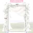 Arch Backdrop Stand,7x5 FT Metal Wedding Square Backdrop Stand for Ceremony Square Stainless Steel Backdrop Stand for Parties,Wedding,Birthday,Anniversary,Baby Shower,Garden Decoratip