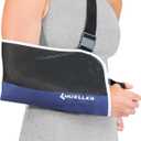 MUELLER Sports Medicine Adjustable Arm Sling - Comfortable Support for Left or Right Shoulder and Arm Injury, For Men and Women, Blue w/ Black Mesh, One Size Fits Most