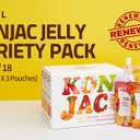 Rawel Thingle Delicious Konjac Jelly Renewed Mix Package / 18packs (Mix) / 6 Calories per Pouch/Sugar Free/Fruit Flavor with Low carb/Drinkable Zero Sugar Dessert (EXP 10/22/26)