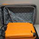 Rockland London Hardside Spinner Wheel Luggage, Orange, 3-Piece Set (20/24/28)