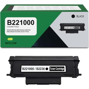 B221000 Black Toner Cartridge Replacement for Lexmark B221000 B2236 MB2236 Toner Cartridge for MB2236adwe MB2236i MB2236adw B2236dw Printer