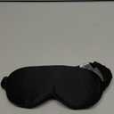 LitBear 100% 22 Momme Mulberry Silk Sleep Mask  3D Contoured Eye Mask for Men & Women, Soft Breathable Sleeping Mask with Adjustable Strap, Perfect Blocks Light for Sleeping (Black)