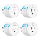 EIGHTREE Smart Plug, Smart Plugs That Work with Alexa and Google Home, Compatible with SmartThings, Smart Outlet with WiFi Remote Control and Timer Function, 2.4GHz Wi-Fi Only, 4 Packs