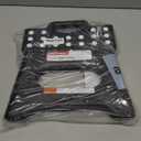 HBTower Folding Step Stool 9 Inch - Holds 600 lb, Non-Slip Surface & Carry Handle - Sturdy Step Stool for Kids, Toddlers & Adults - Compact Foldable Foot Stool for Kitchen, Bathroom, Bedroom, Outdoor (Black)