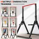 DOBESTS Power Tower Pull Up Bar Free Standing, Adjustable Foldable Pull Up Station, Home Gym Strength Training Equipment 700LBS