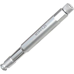 DPTOOL 14mm Back Tap Spark Plug Thread Repair Tool M14x1.25 Thread Chase Tap for Repairing Threads and Preventing Metal Shavings from Entering the Cylinder, 5.27'' Long