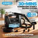 2026 Upgraded Handheld Steam Cleaner, 230°F High-Pressure Portable Hand Held Steamer for Home & Car, 30s Heat-Up, Chemical-Free Deep Cleaning for Kitchen, Bathroom, Grout (Matte Black)