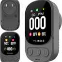 3-in-1 Carbon Monoxide Detector Plug-in, Professional 2.1" LED Plug-and-Play Real-Time CO Monitor with Temp & RH, Premium Portable Travel CO Alarm with 85dB Loud Alarm (Grey/Timeless)