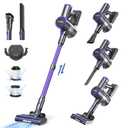 YOMA Cordless Vacuum Cleaner, 6-in-1 Rechargeable Stick Vacuum, 45mins Max Runtime, Lightweight Powerful Vacuum Cleaner for Home Hard Floor Pet Hair