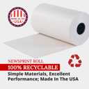 Box USA Packing Paper Roll (1 Pack) - Newsprint Paper for Shipping, Storage and Moving Supplies, White