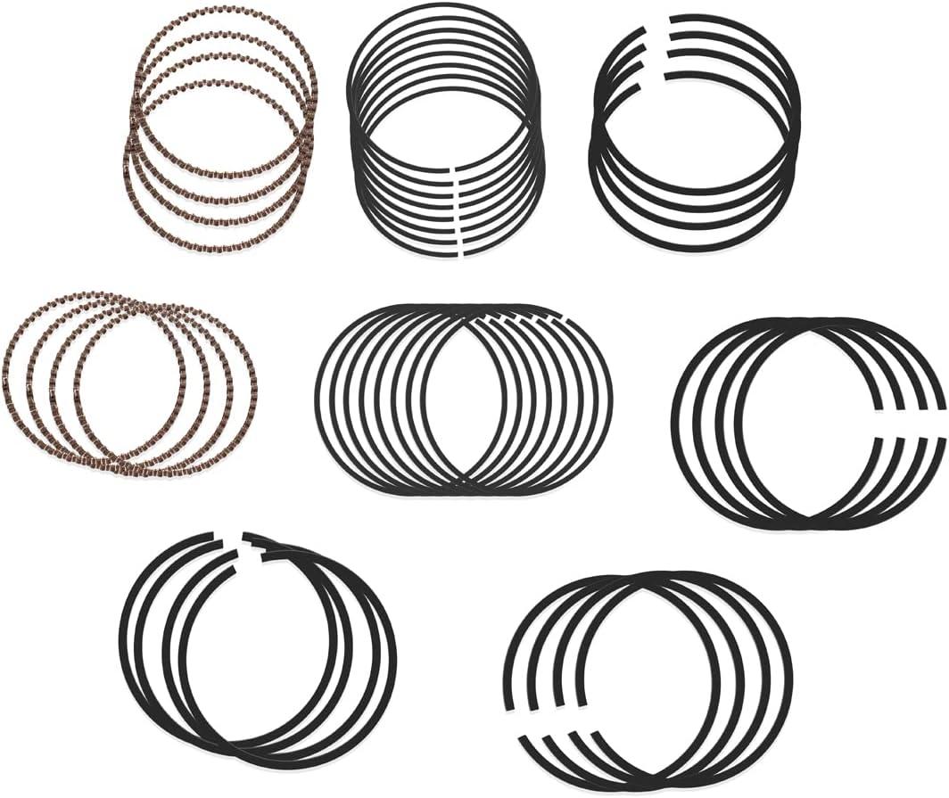 2M4860 Piston Rings(8-Cyl Ring kits) Compatible With 1999-2006 Chevrolet Gen III 364 6.0L LQ4 LQ9(Replace2M4860) Piston Rings - 4.000 in Bore -1.5 x 1.5 x 3.0 mm Thick - Standard Tension