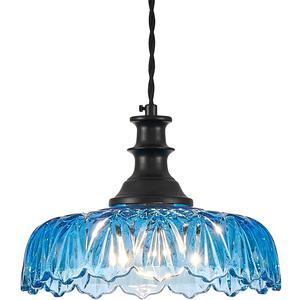 HDDFL Vintage Pendant Lights Fixture Modern Pendant Lighting Fixtures Hanging Lamp for Kitchen Island Bedroom Living Room Hallway Blue and Black