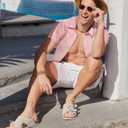 COOFANDY Mens Hawaiian Shirts Short Sleeve Button Down Aloha Shirt Casual Beach Clothes (S)