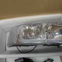LED DRL Headlight, Headlights Replacement Compatible with 1999 2000 2001 2002 2003 2004 2005 2006 2007 GMC Sierra, Fit 1999-2006 GMC Yukon Headlamp Assembly Kit Chrome Housing Clear Reflector