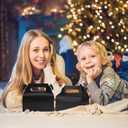 Gable Candy Treat Boxes,30 Pack Metallic Foil Gable Gift Boxes Small Goodie Boxes Christmas Party Favor Boxes Kraft Paper Gift Box Snack Goodies Cardboard Gable Boxes for Christmas Party Birthday (Black)