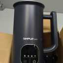 SIMPLETASTE Milk Frother, 4-in-1 Electric Milk Steamer with LED Touch Screen, Automatic Warm and Cold Foam Maker and Milk Warmer for Latte, Cappuccinos, Macchiato