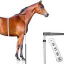 2 PCS Horse Height Measuring Kit - Foldable 91 Inch Tape & Lightweight Aluminum Stick (27.5-74.8 Inch), Accurately Measure Horse Height in Hands