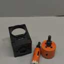 Door Lock Installation Kit, with 1 inch Hole Saw (2 inch Depth) & 2-1/8 inch Hole Saw (1.5 inch Depth) and Jig, for Drilling Wood and Metal Door, Installing Deadbolt and Knob, Black