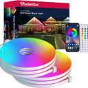 66FT RGB LED Neon Rope Lights, App Control, IP65 Waterproof