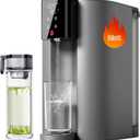[ Instant Hot ] Waterdrop C1-G Countertop Reverse Osmosis System, NSF/ANSI 58&372 Certified, 6 Stage Hot RO Water Filter, No Installation Required, 3:1 Pure to Drain, Glass Bottle Included
