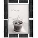 5x7 Photo Frame - Black/White