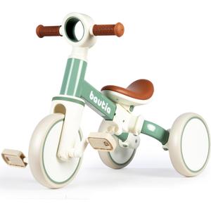 4 in 1 Tricycle for Toddlers 1-3 Baby Balance Bike 1 2 Year Old Boy Girl Gift, Bicycle for Kids Toy with Removable Pedals (Mint)